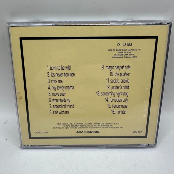 Steppenwolf 16 Greatest Hits CD MCA Records Classic Rock Album - Picture 2 of 3